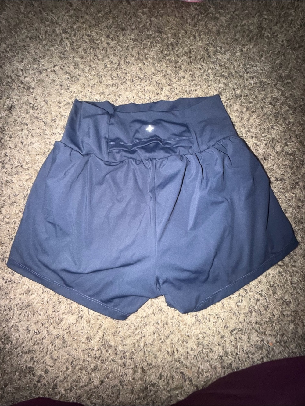HALARA Navy High-Rise Athletic Shorts